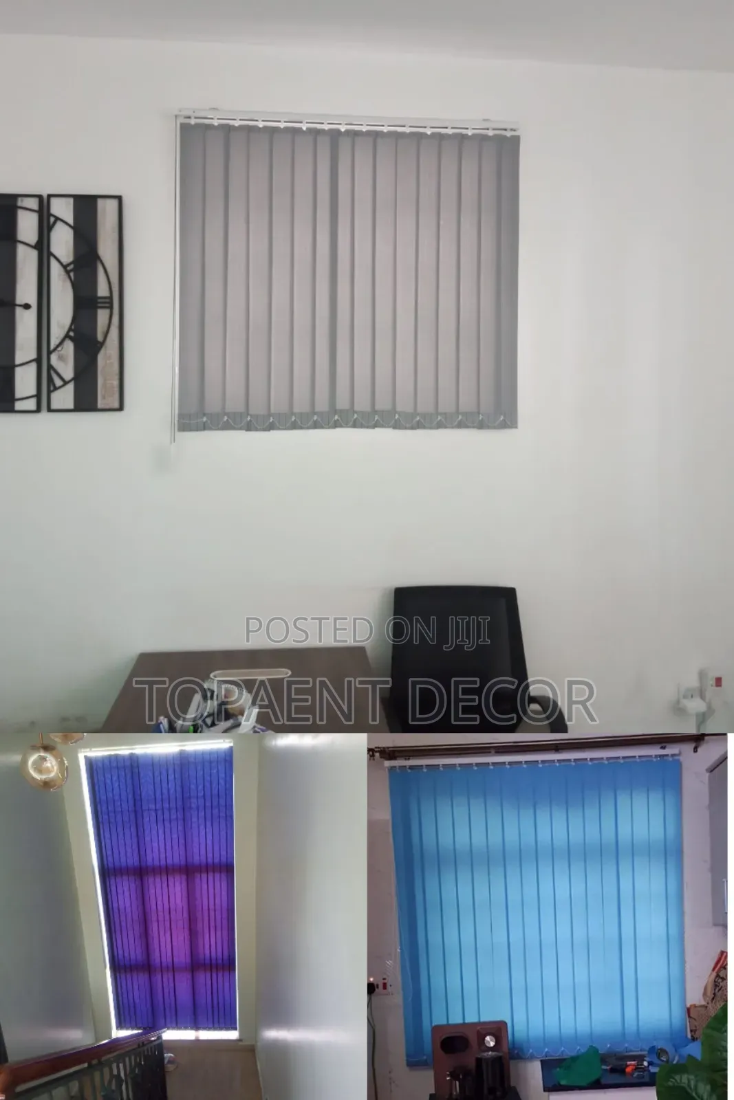 Light Grey,Nevy And Sky Blue,Sharp Look To Elevate Vertical  Blinds