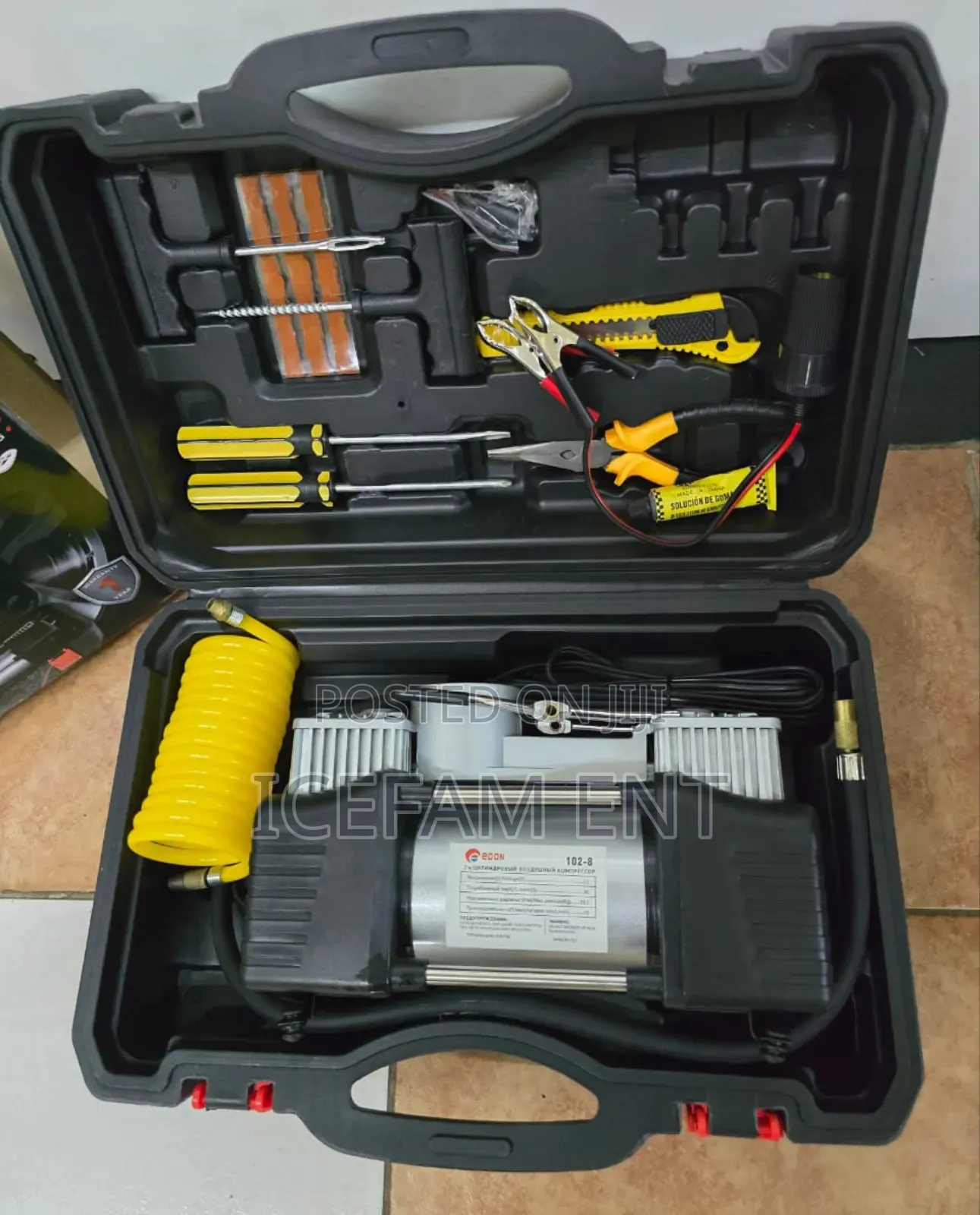 Edon Double Air Compressor With Accessories
