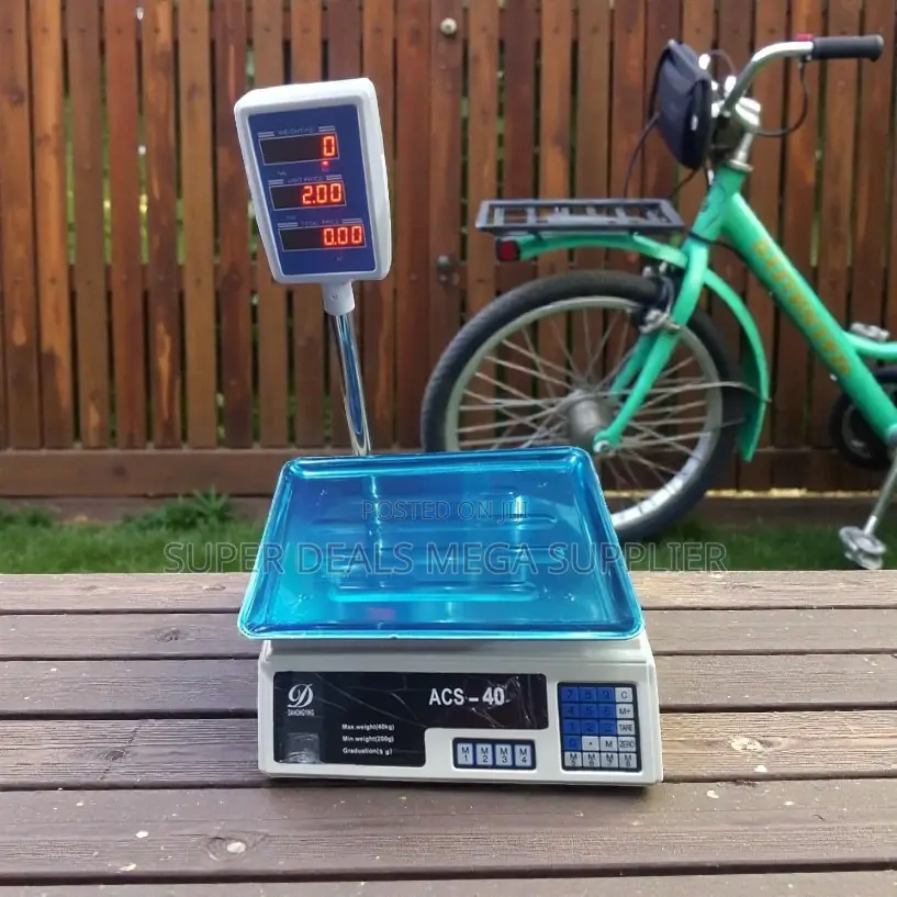 Acs 40 Electronic 40kgs Price Computing Scale Led Rechargeable