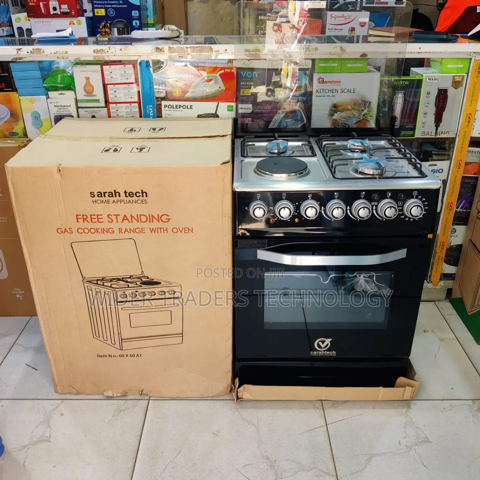 Sarah Tech Standing Cooker 3g+1e 60cmx60cm