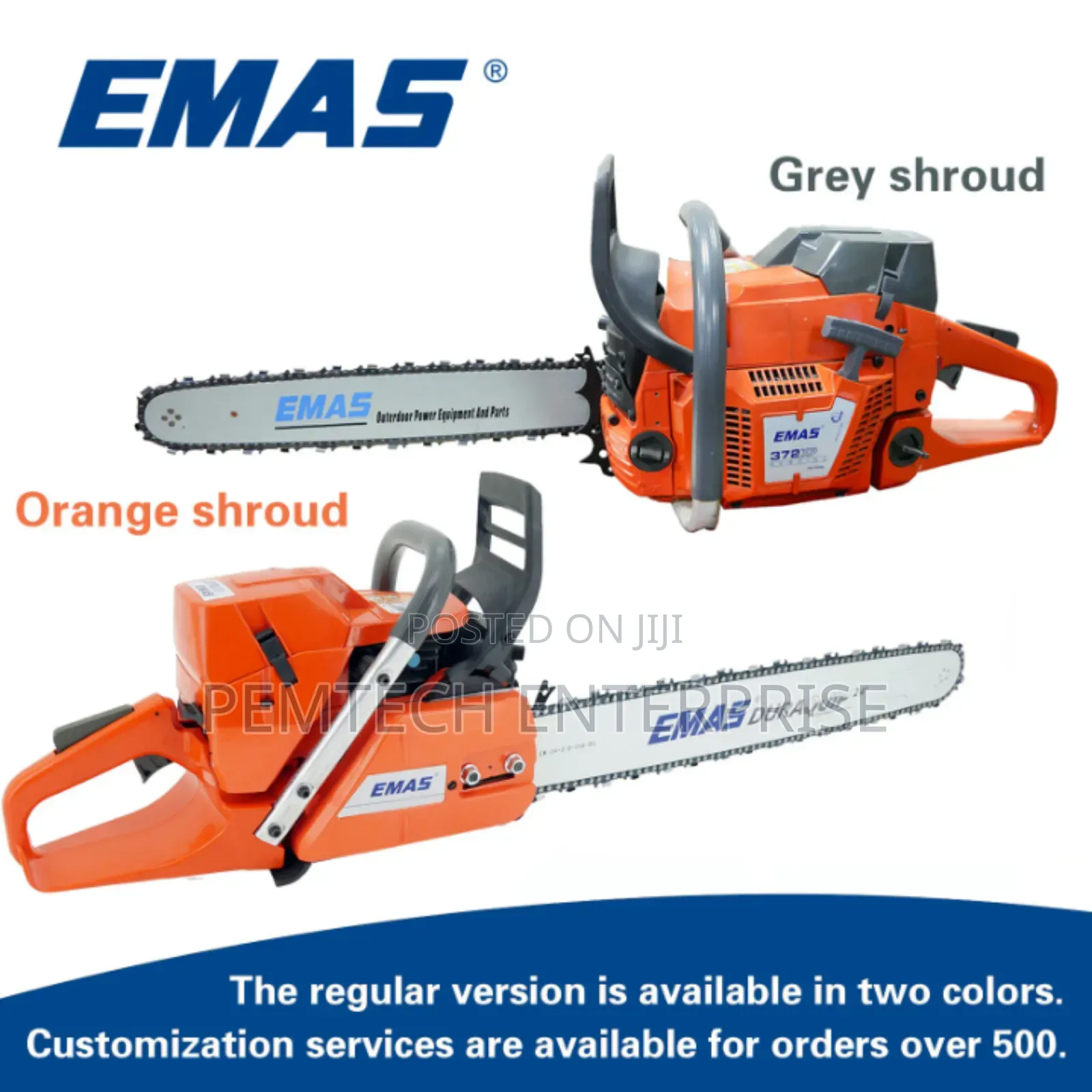 Emas Gasoline Chainsaw, 372xp Model, a Commercial-Grade Power Tool