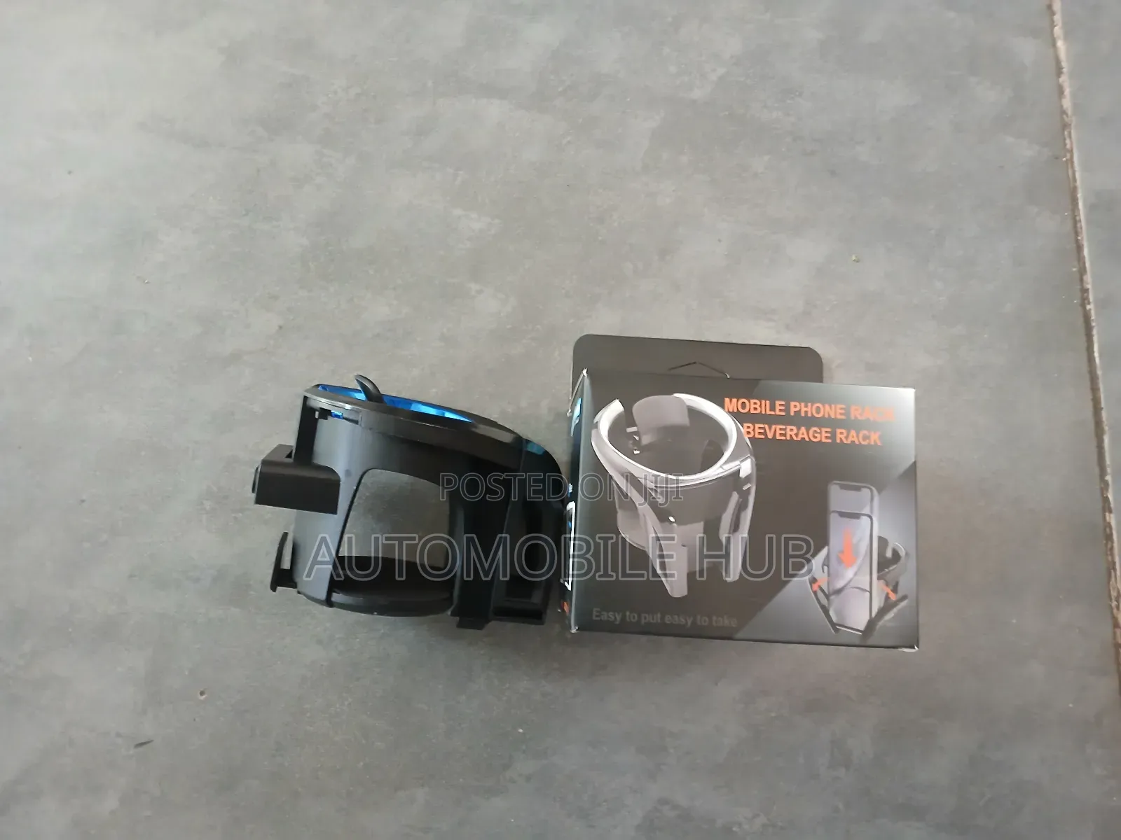 Car Phone Cup Holder – Dual Phone Slots + Cup/Pc Holder