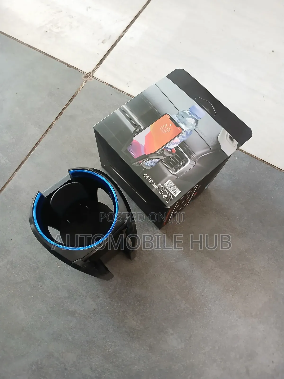 2-in-1 Car Phone Holder + Cup Holder – Universal Mount