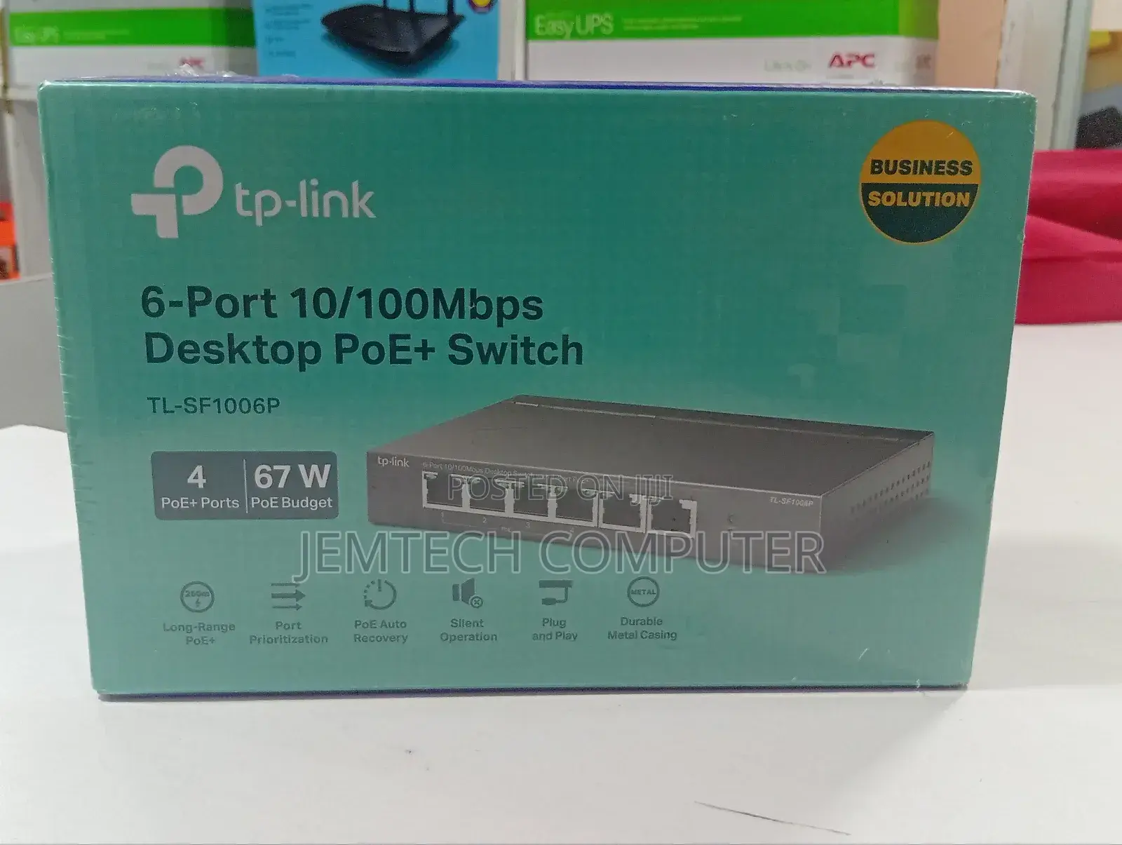 Tl-Sf1006p Tp-Link 6-Port Desktop Switch With 4-Port Poe+