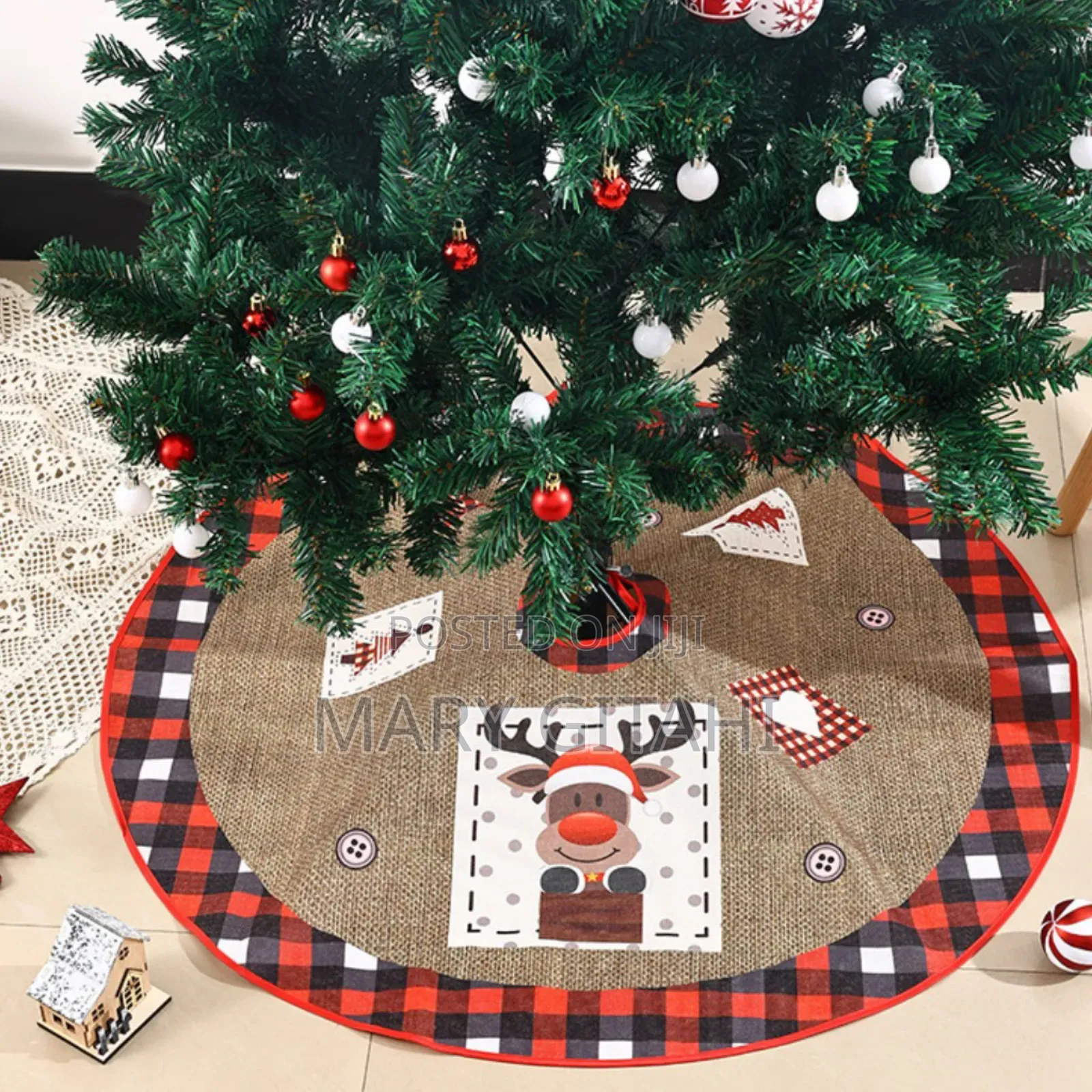 Christmas Tree Skirt Size 62x62cm