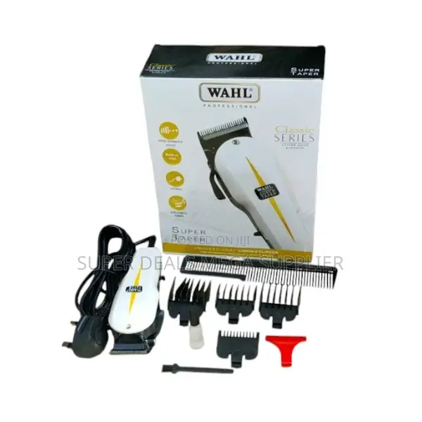 Longer Lasting Wahl Super Taper Corded Barber Hair Clipper Kinyozi