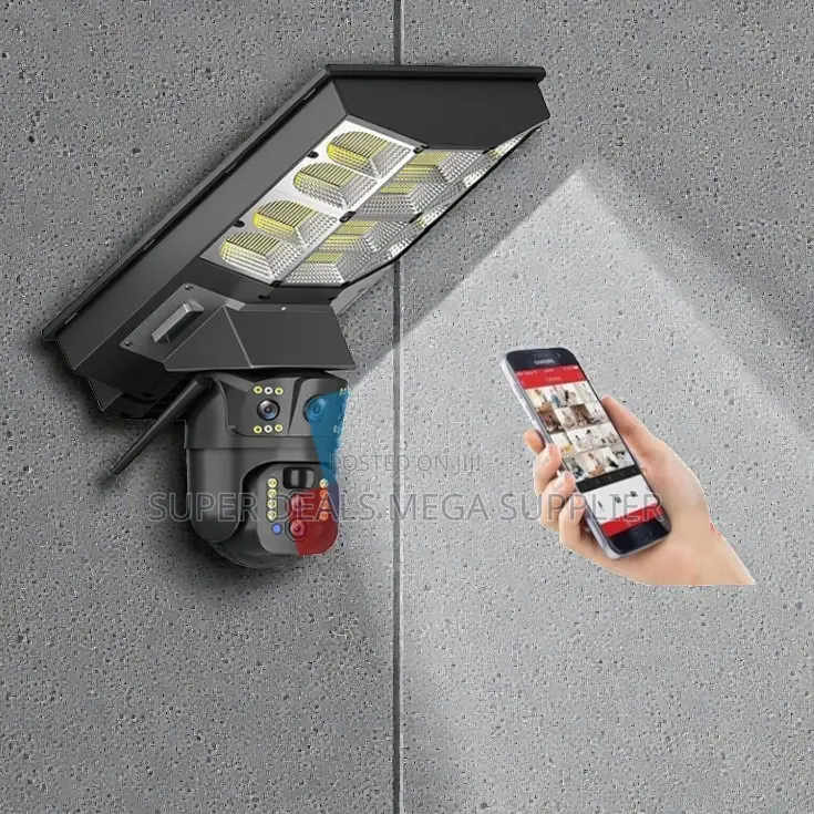 Easy Installation 4g PTZ Rotating Solar Camera Solar Street Light