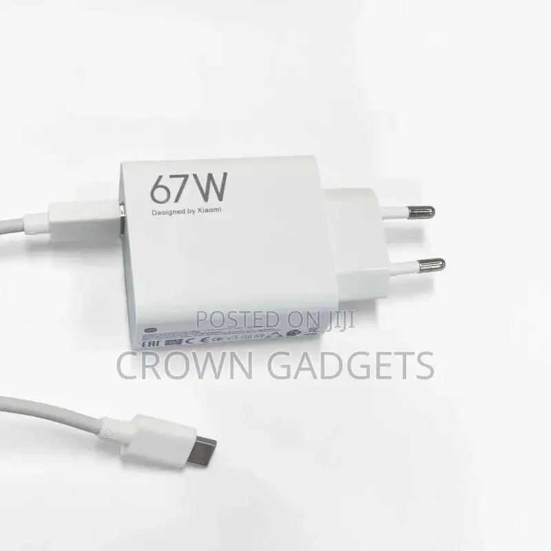 Xiaomi 67w Fast Charging Adapter Eu Plug | Type-C Turbo Charger