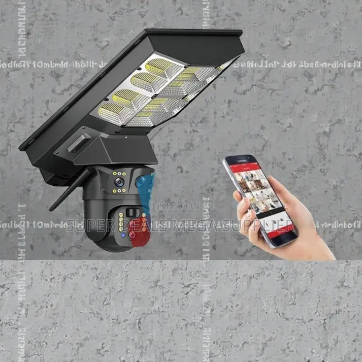 Video Playback Support 4g PTZ Rotating Camera Solar Street Light