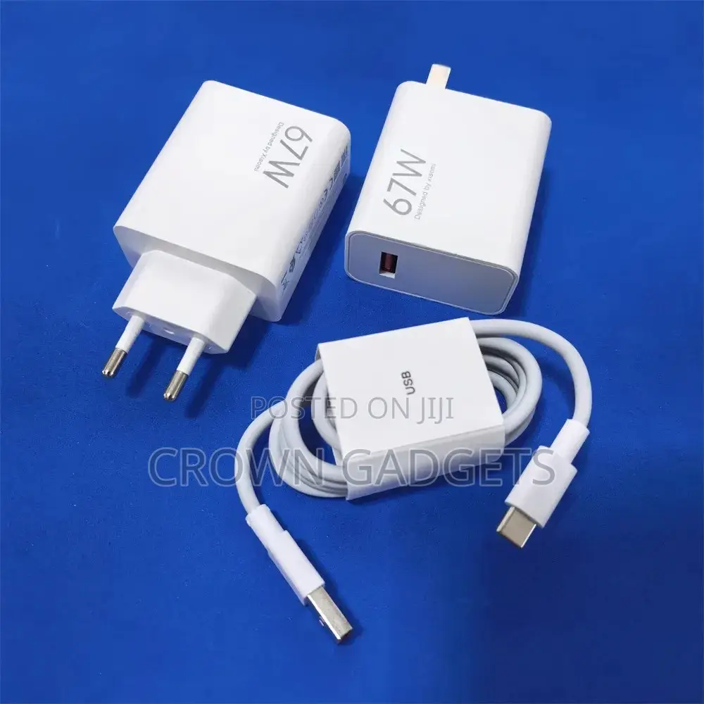 67w Type-C Fast Charger Original | Xiaomi Redmi Quick Charger