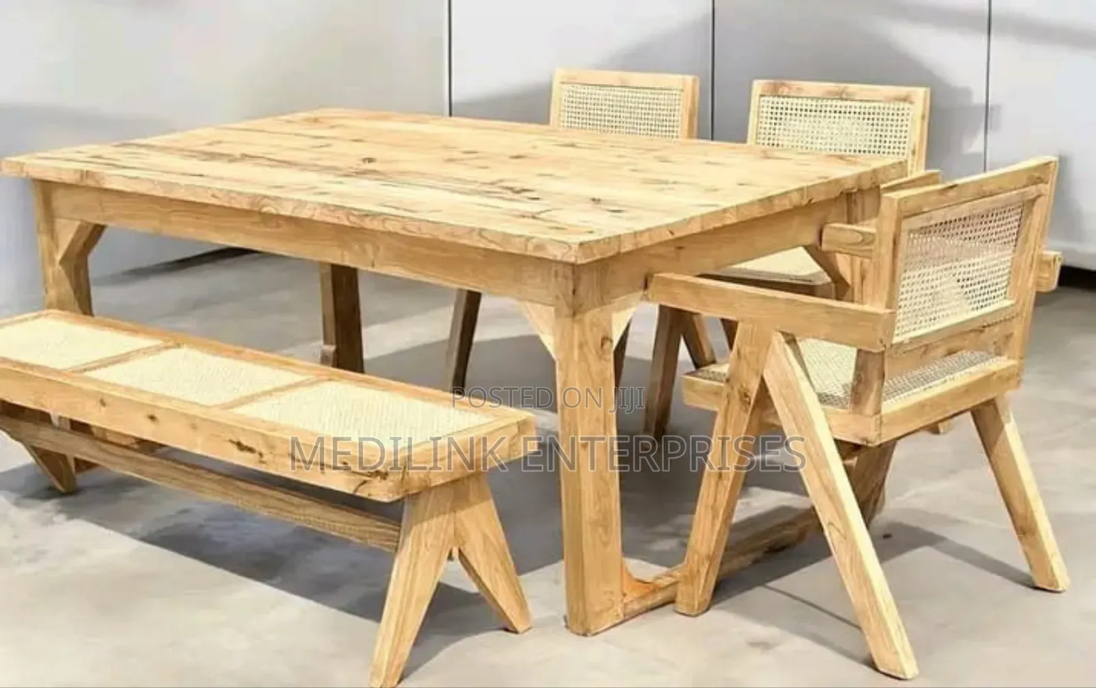 Cypress Clear Vanish Dinning Table Set
