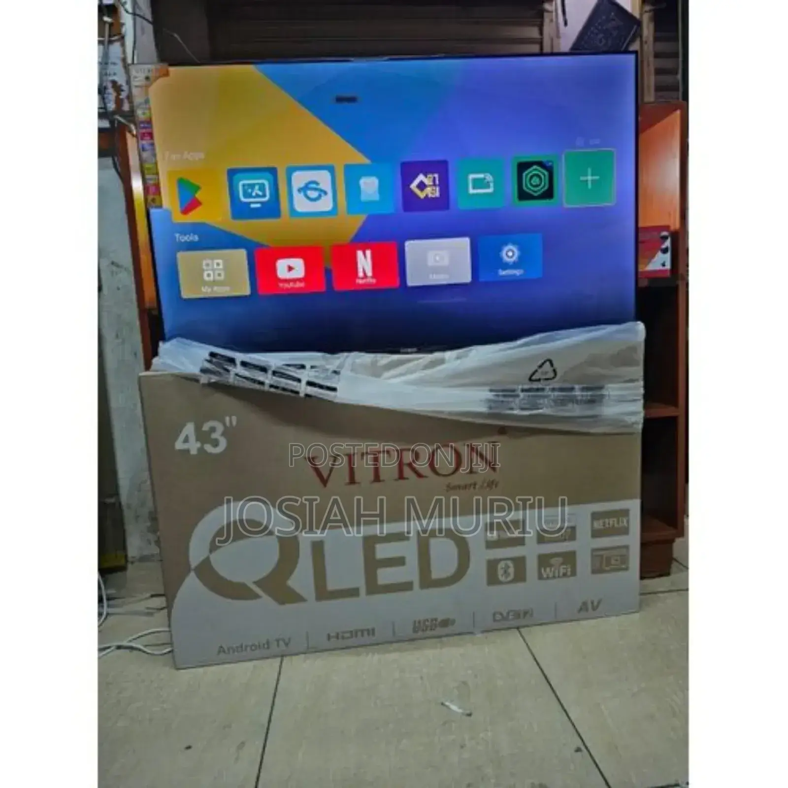 Vitron 43" Qled Smart Android Tv – Htc4300qfs