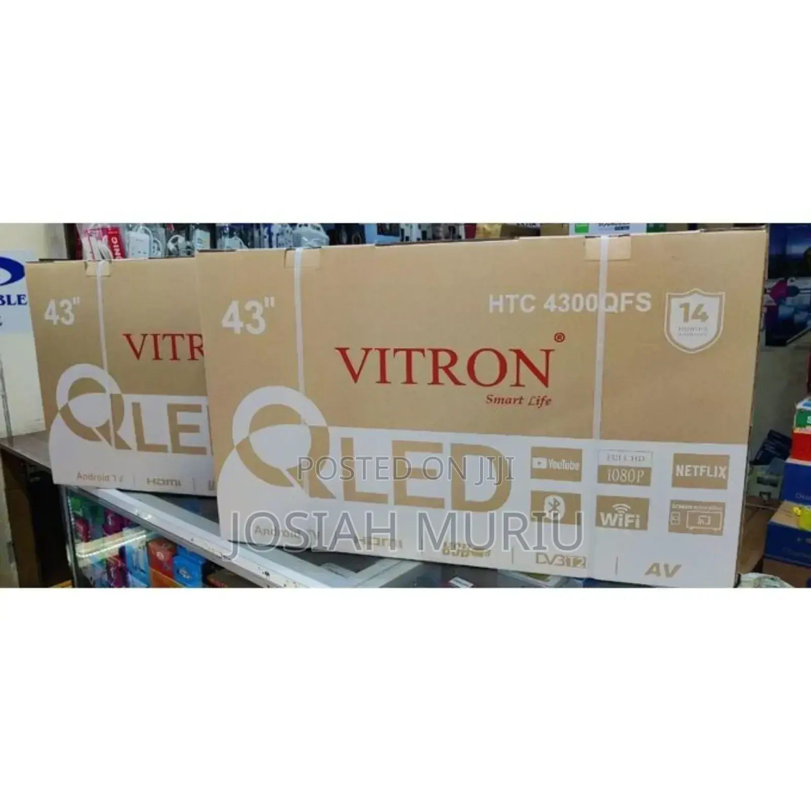 Vitron 43" Qled Smart Android Tv – Htc4300qfs