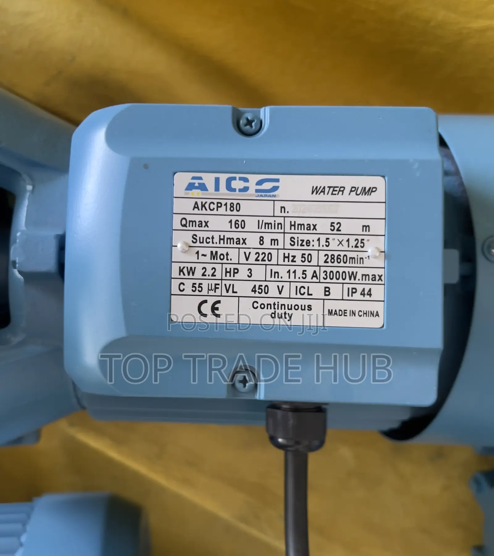Akcp180 Aico Booster Water Pump 3hp 52m Head 1.5inch