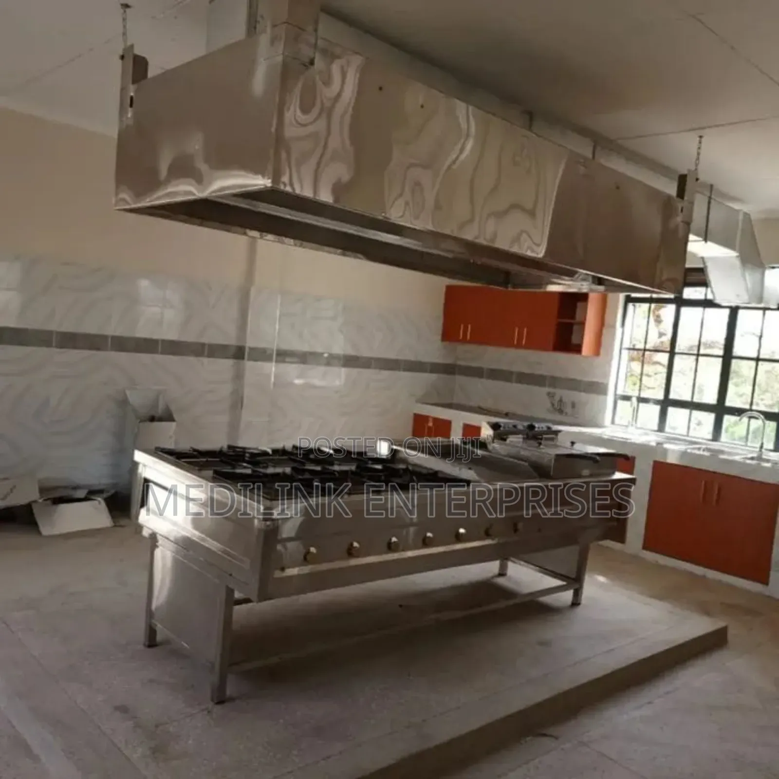 Island Commercial Kitchen Set Up(Cooker +Hood+Installation