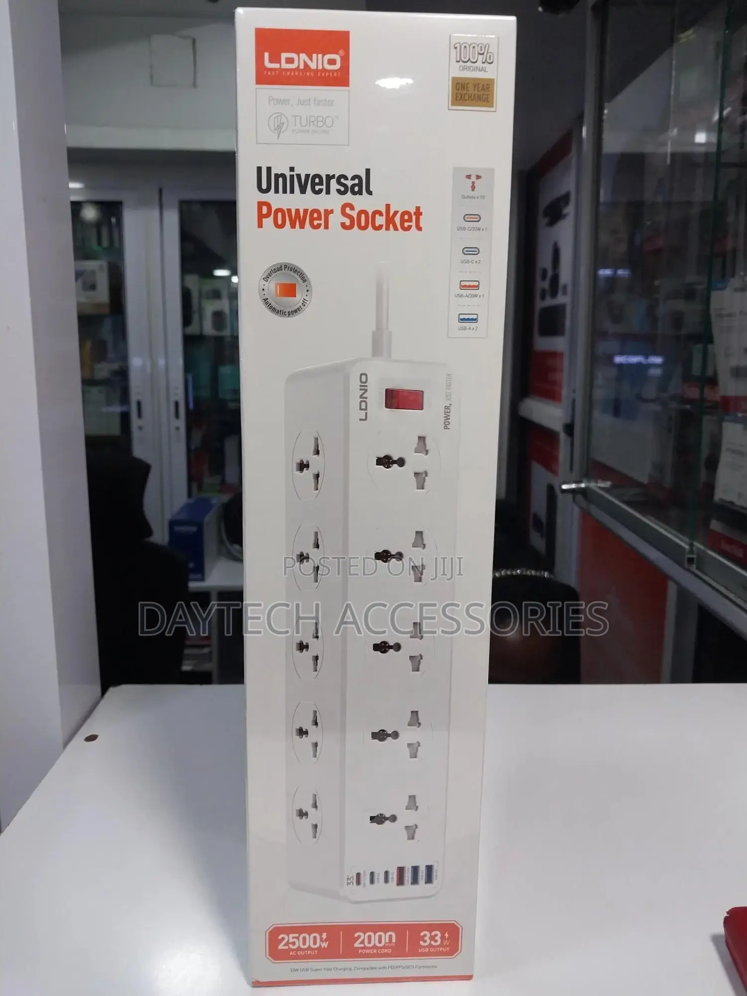 Ldnio Sc10610c Power Strip 10 Socket 6 Port Usb Charger Pd