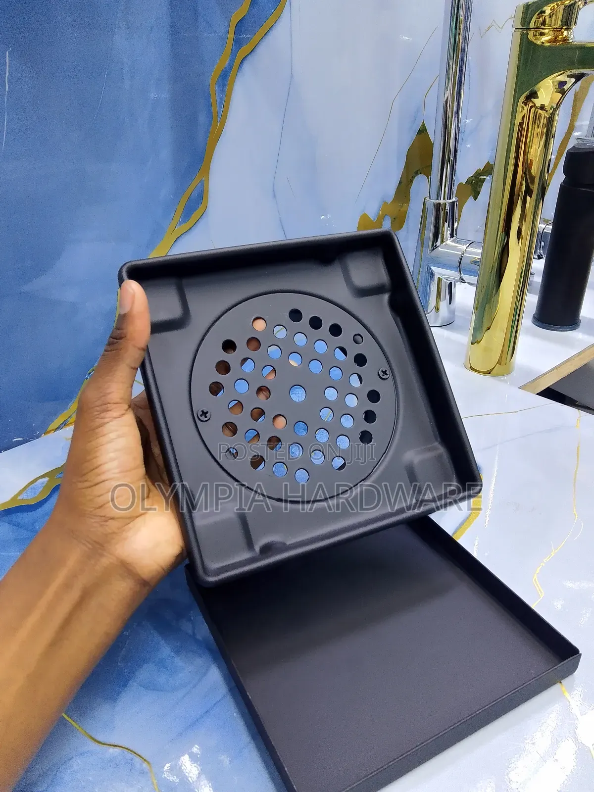 Black Floor Drain (Square ) 15×15