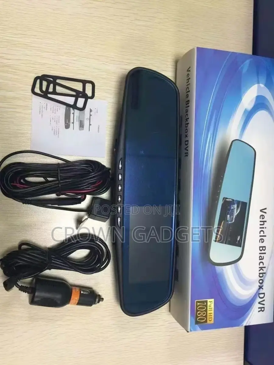 Full Hd Rearview Mirror Dash Cam 4.3" Screen Dual Camera Recorder
