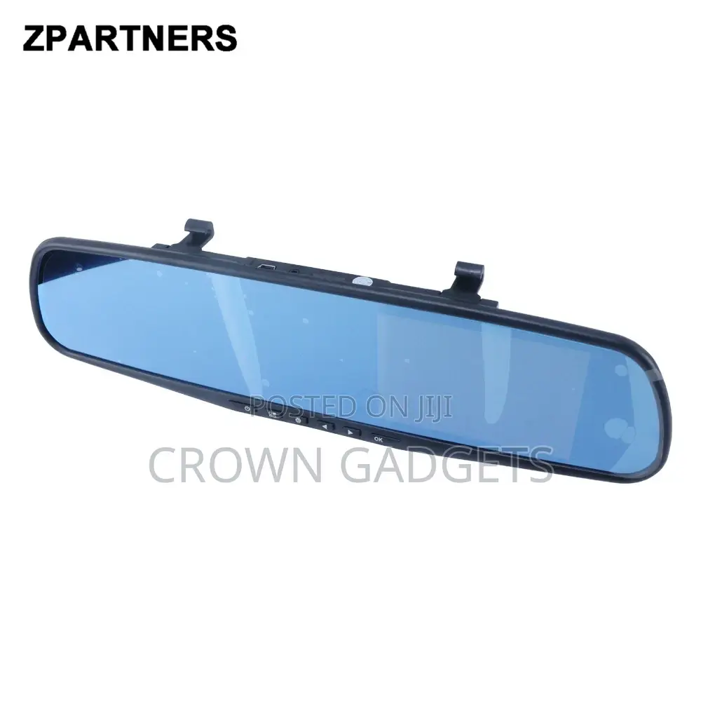 Dual Lens 1080p Car Mirror DVR With Parking Mode Loop Recording
