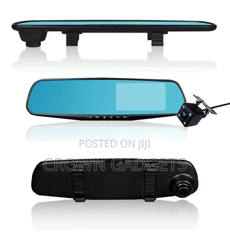 4.3inchs Rearview Mirror Dashcam Full Hd DVR With Night Vision Rear Cam