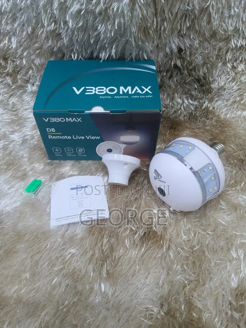 Wifi Bulb With Light Camera V380 Pro App