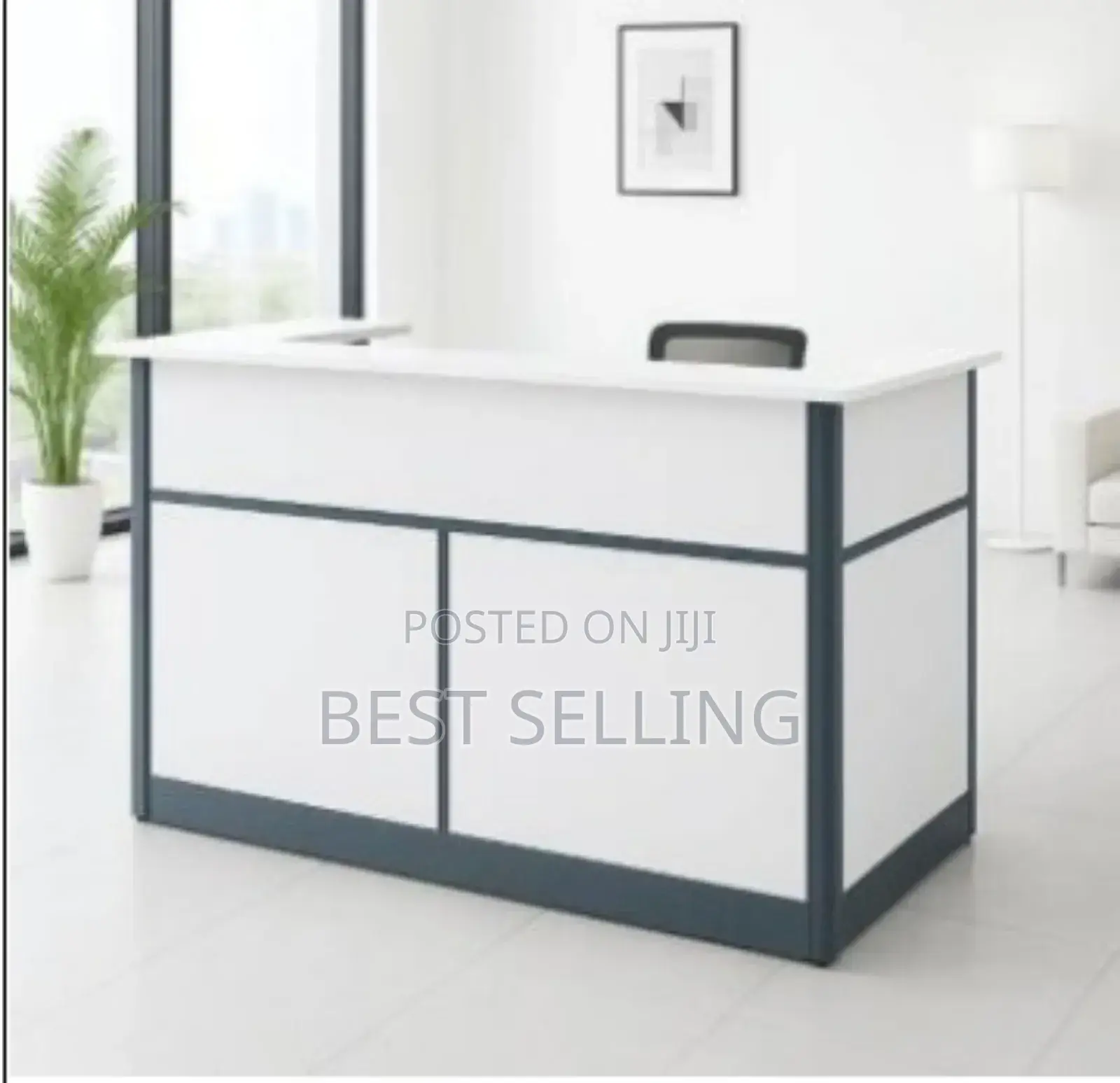 White Reception Desk