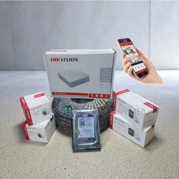 Stable Performance Hikvision 4 1080p 2mp CCTV Cameras Full System Kit