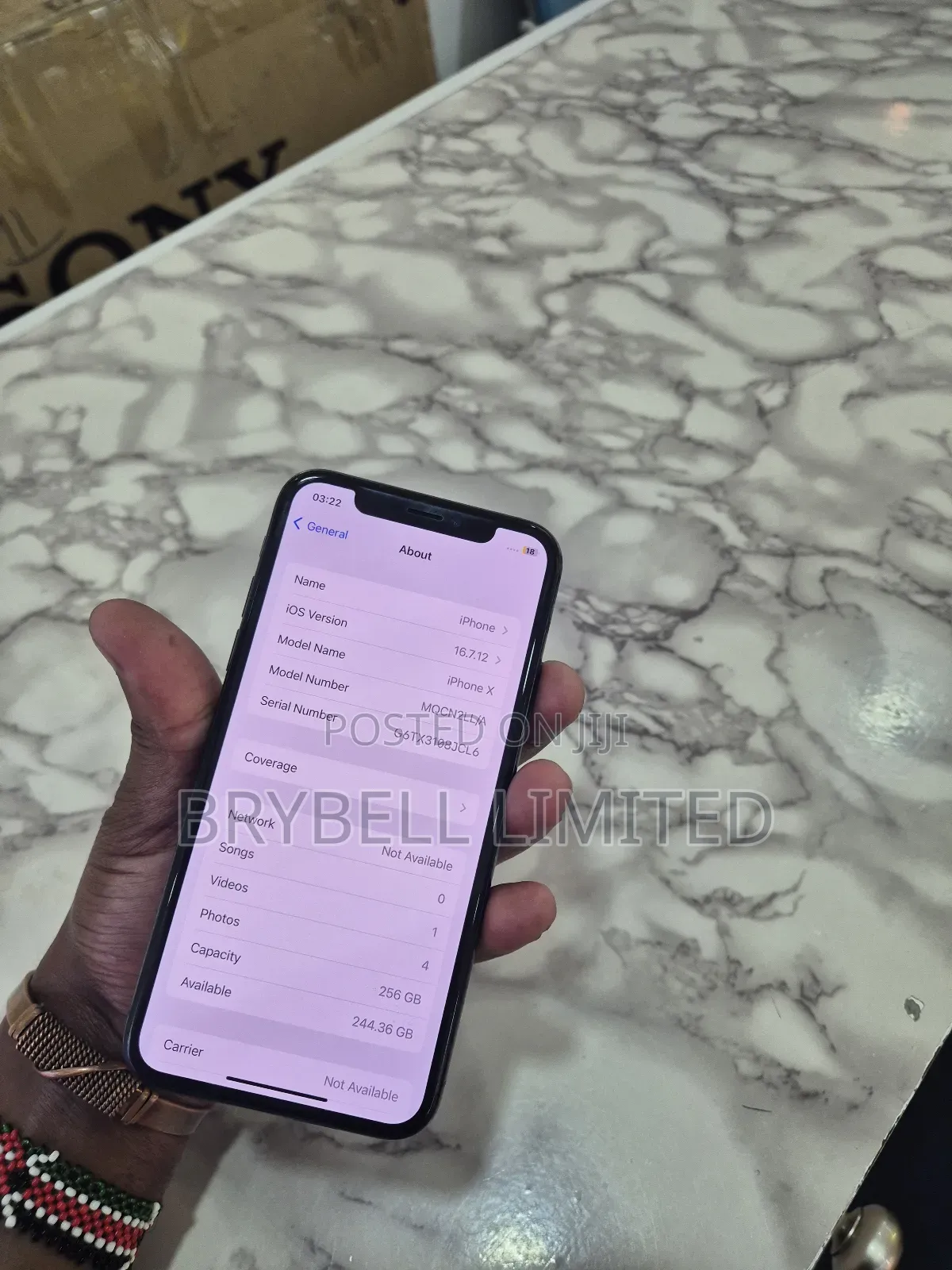 Apple iPhone X 256 GB Black