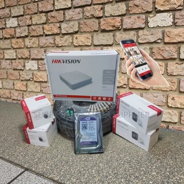 Easy to Install Hikvision 4 Hd 1080p 2mp CCTV Cameras Full System Kit