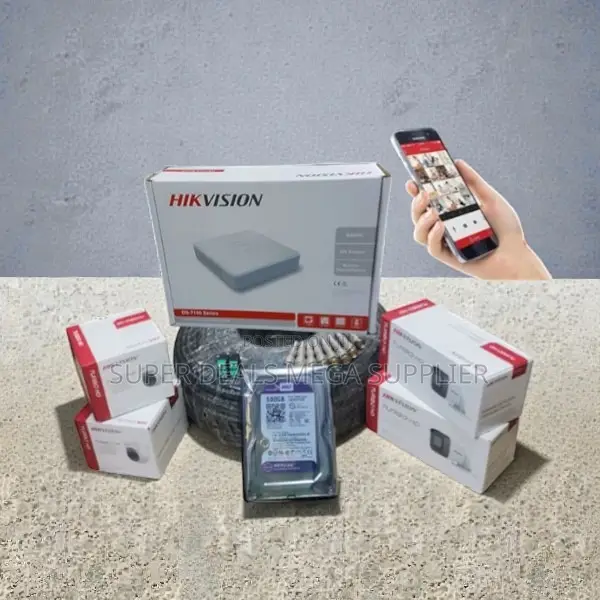 Night Vision Activated Hikvision 4 1080p 2mp CCTV Complete System Kit