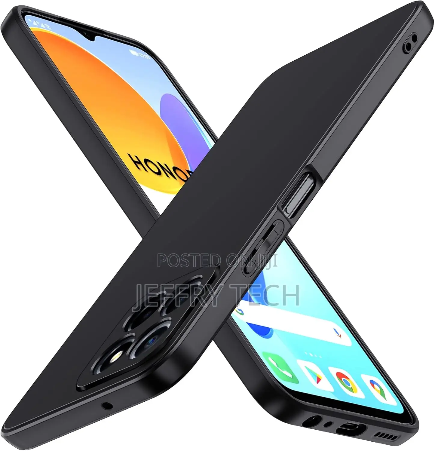 Ivoler Silicone Case for Honor 70 Flexible Tpu Matte Black