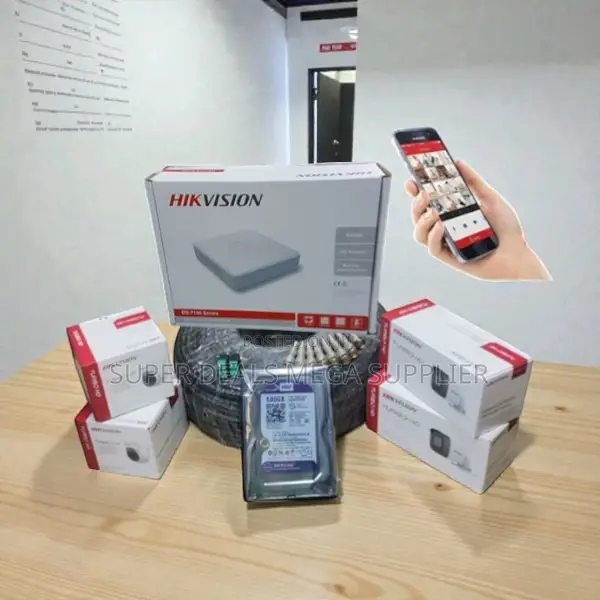 Low Cost Hikvision 4 Hd 1080p 2mp CCTV Cameras Complete System Kit
