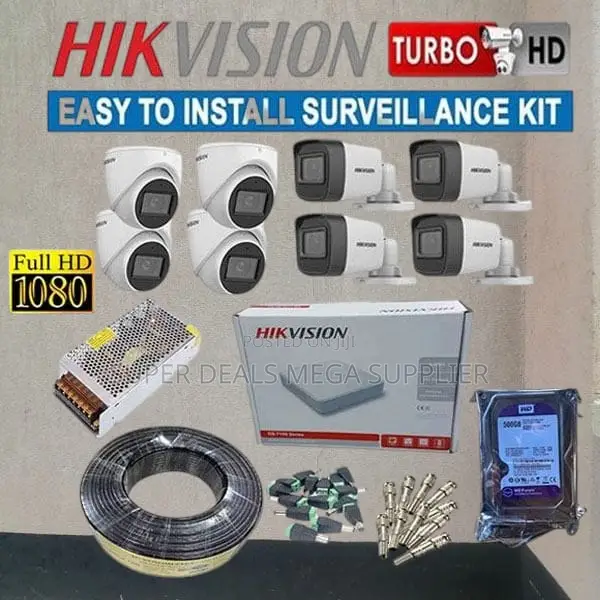 Hikvision 8 1080p Hd CCTV Cameras Energy Saving Complete System Kit