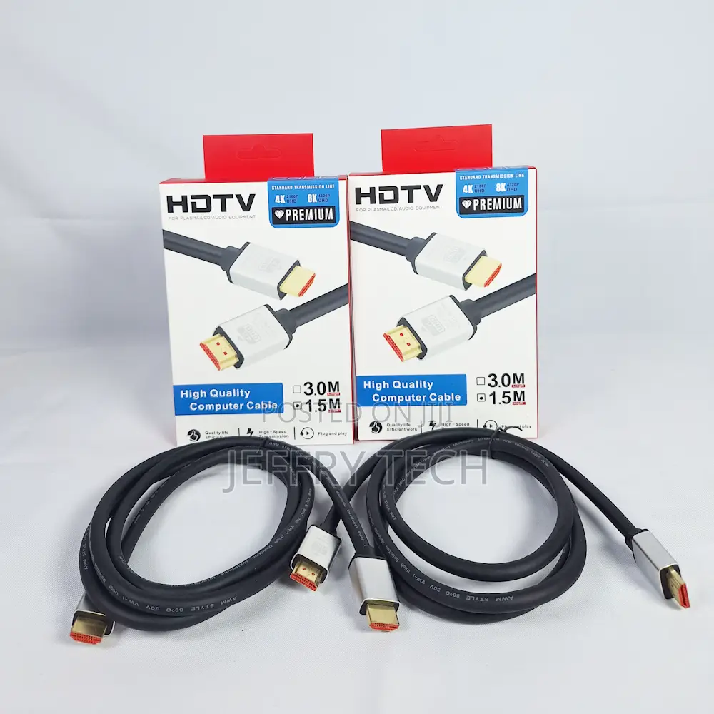  Rubber Coated Gold Plated Hdmi Cable 1.5m