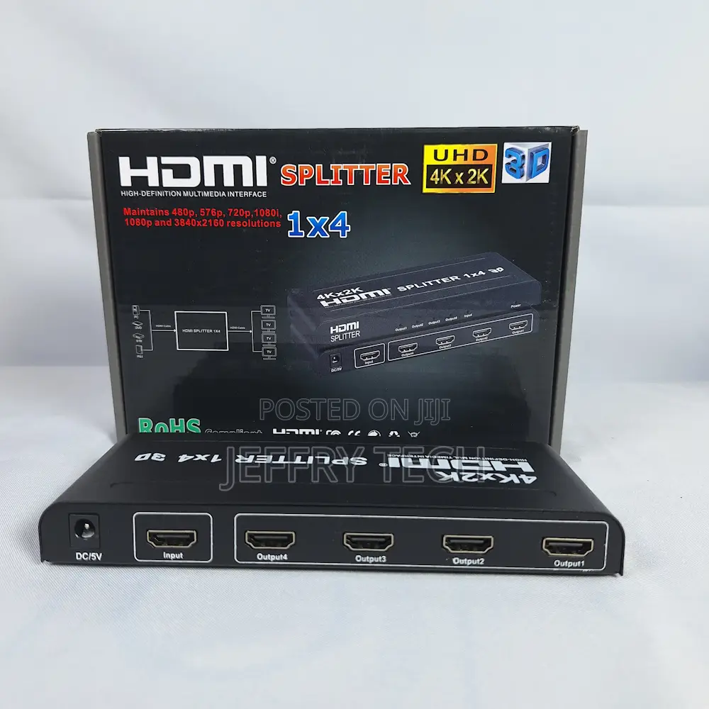 Powered Full Hd 4 Way Hdmi Splitter