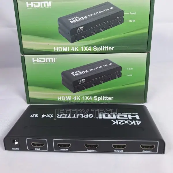 Powered Full Hd Green Box 4 Way Hdmi Splitter