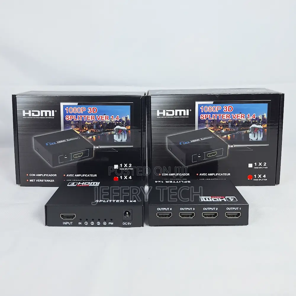 Powered Full Hd 1080p 4way Hdmi Splitter