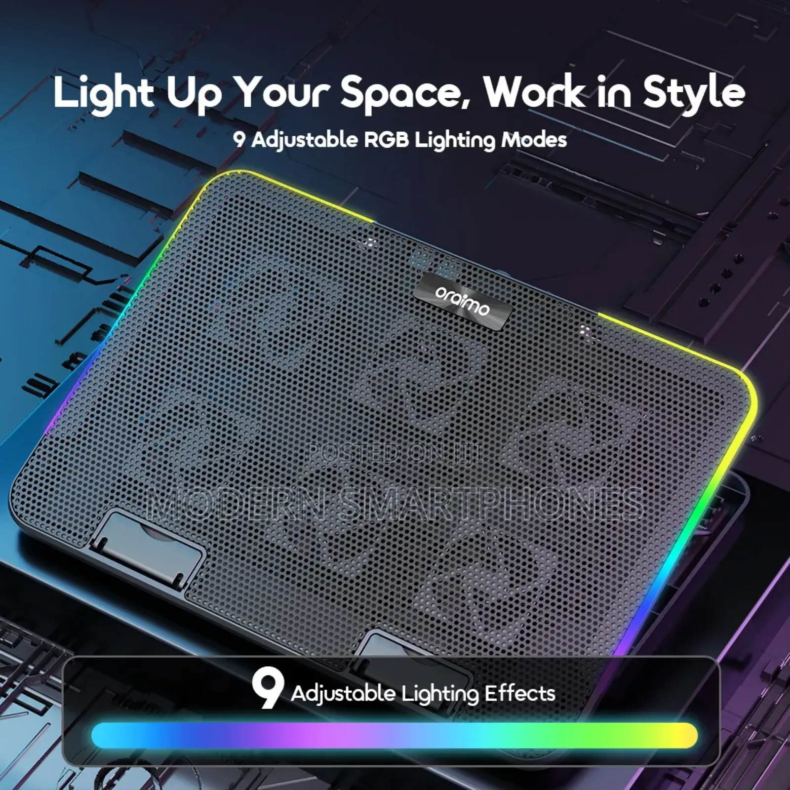 Oraimo Chilldock Dual Usb Ports Laptop Cooler