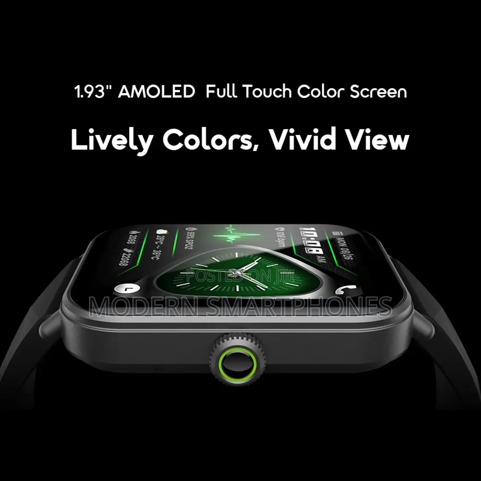Oraimo Watch Nova 2 Lite 1.93'' Amoled Full Touch Screen Smart Watch