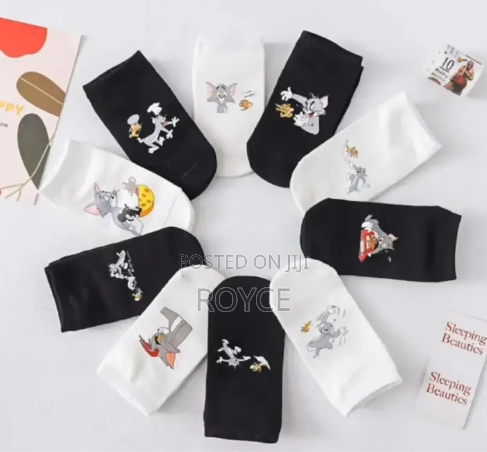 5 Pairs Tom Jerry Ankle Cotton Socks