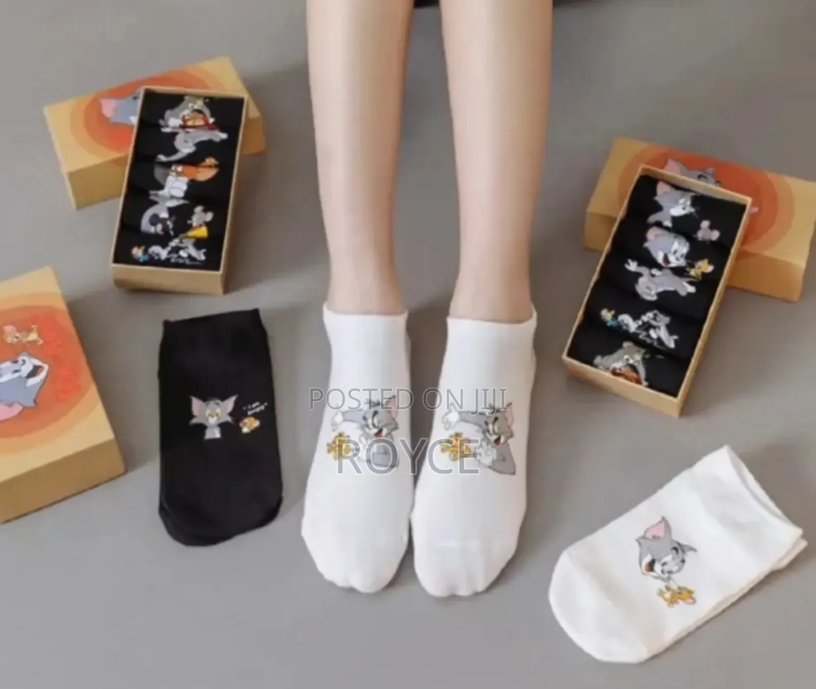 5 Pairs Tom Jerry Ankle Cotton Socks