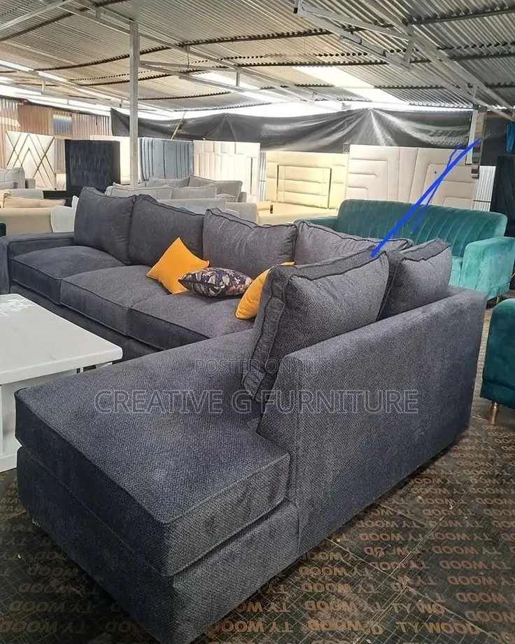 Polished L Sofa 6 Seater