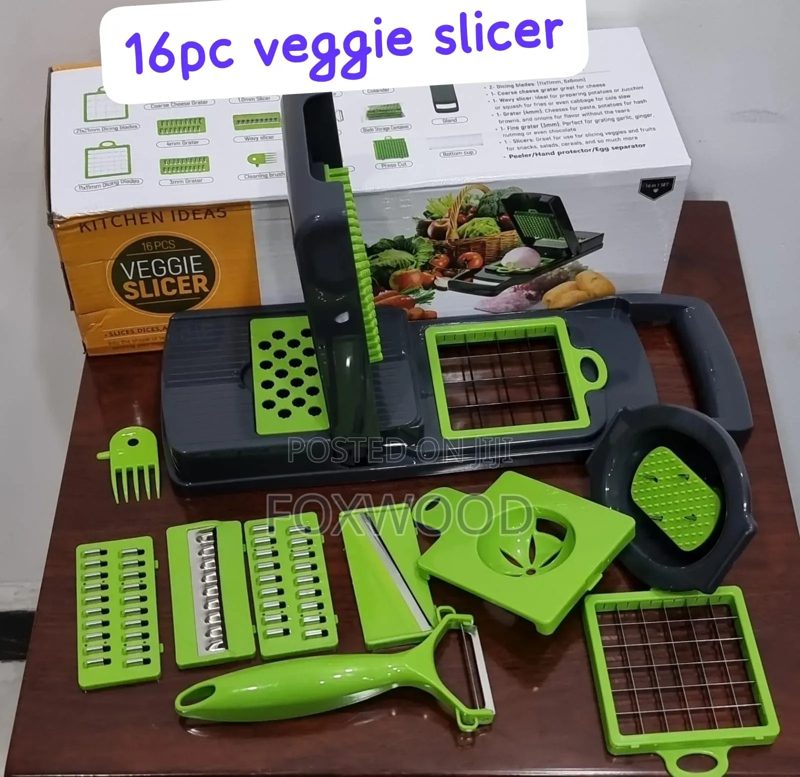 16pc Veggie Cutter Slicer Dicer Chopper Now Available