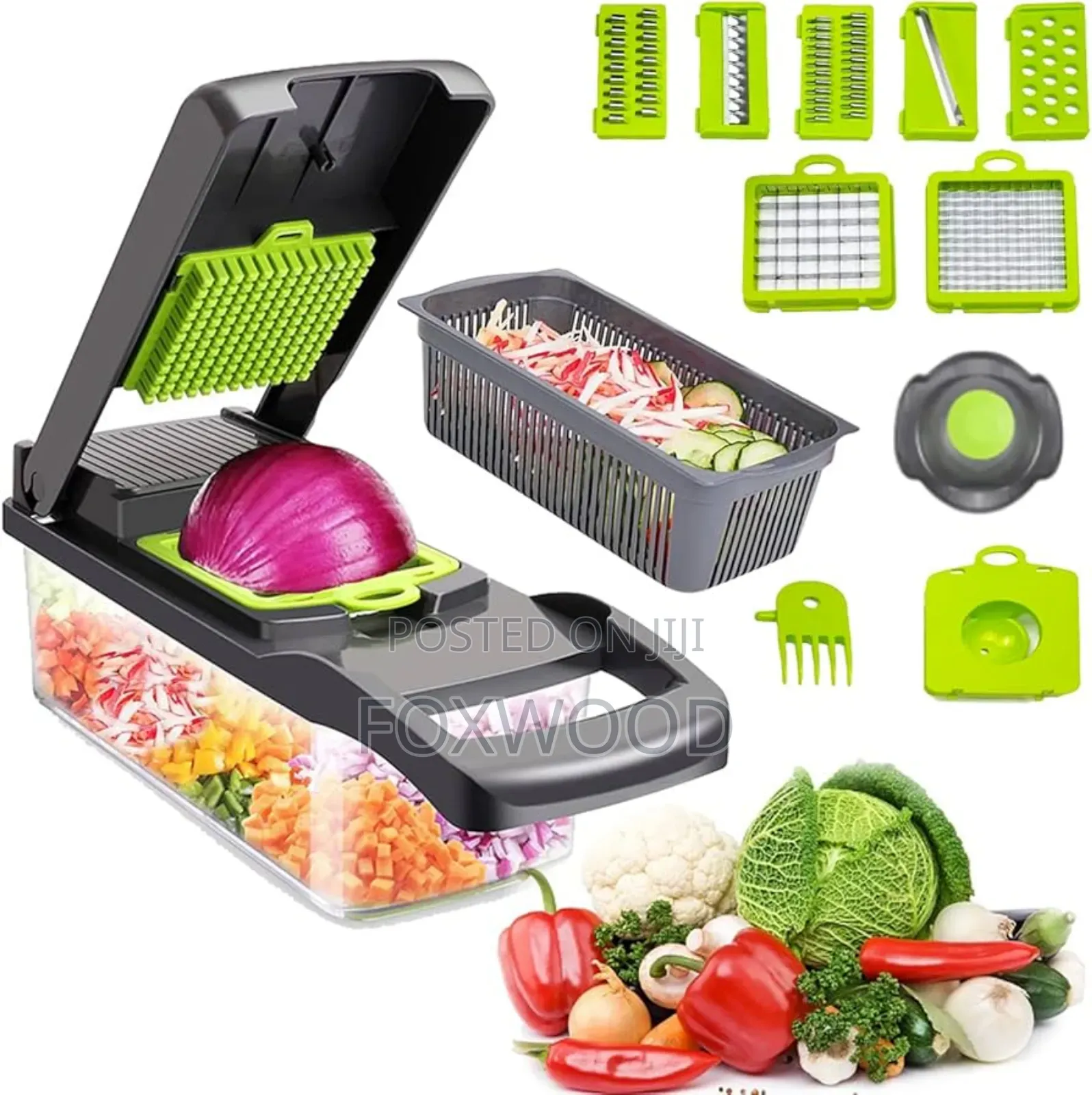 16pc Veggie Cutter Slicer Dicer Chopper Now Available