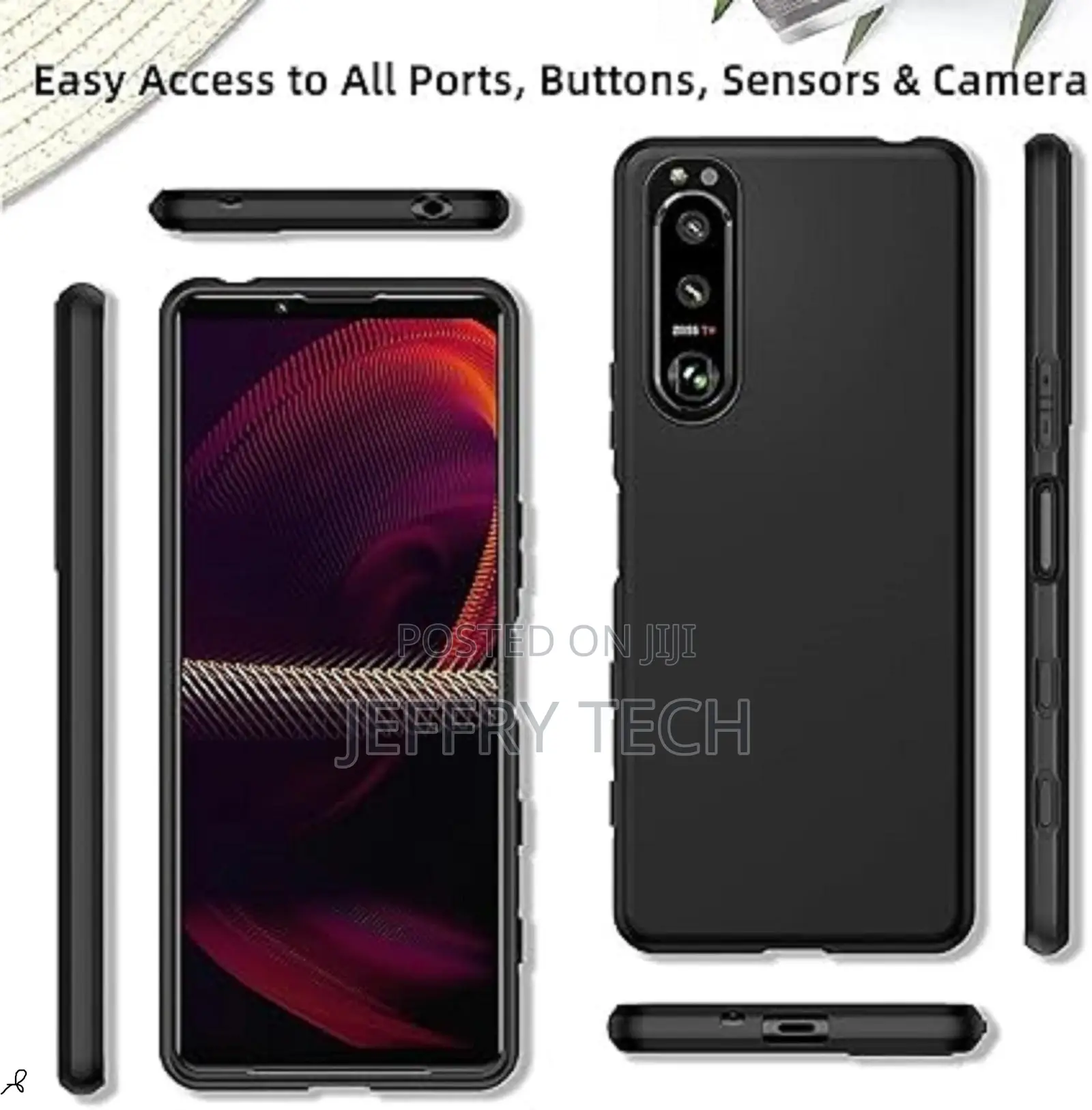 Mukar Sony Xperia 5 Iii Case, Scratch Resistant Soft Tpu Silicone