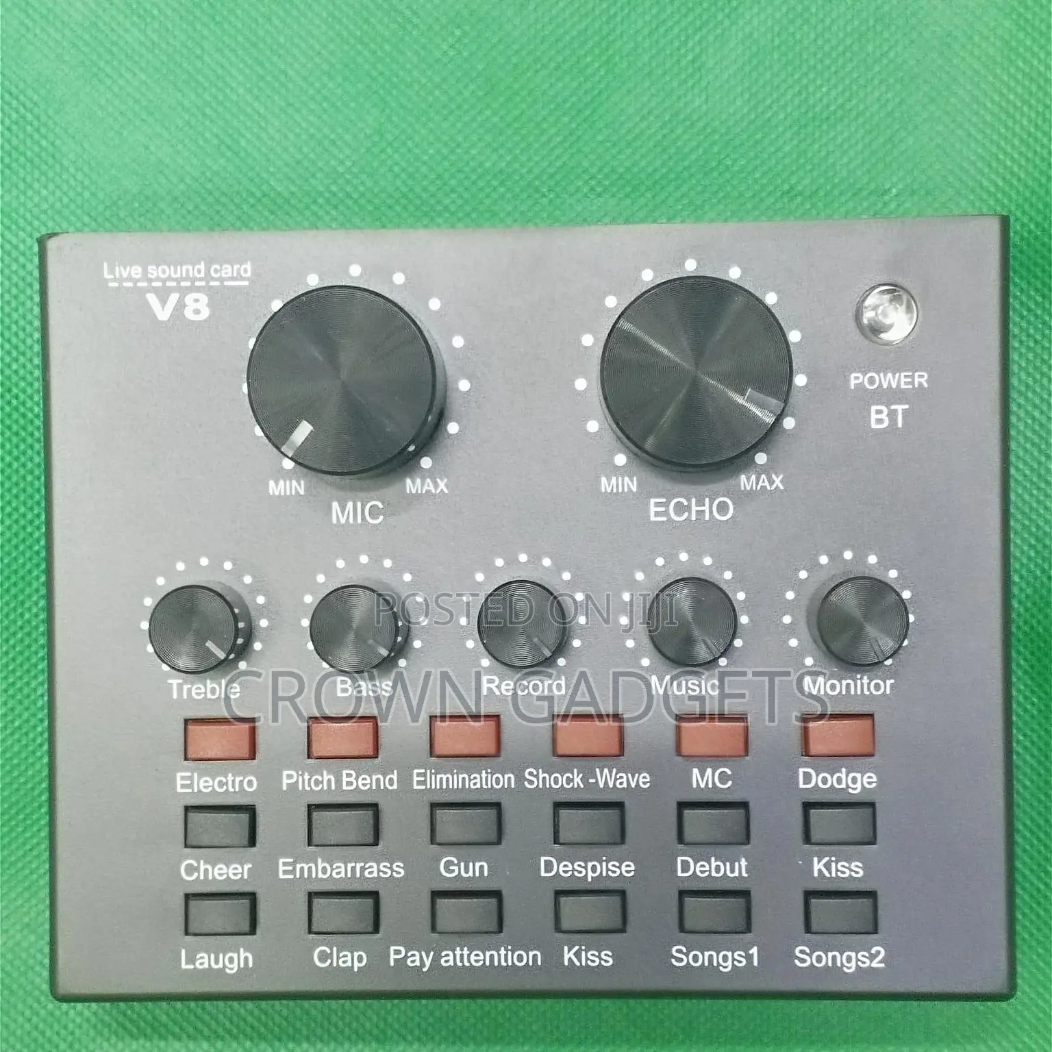 Portable V8 Sound Card For Podcasting, Gaming Music