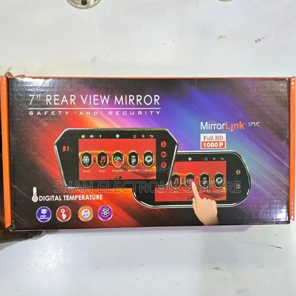 New 7" Bluetooth Touch Screen Mp5 Rear View Mirror