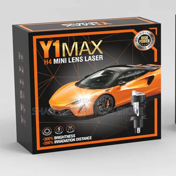Motorcycle/Car H4 Mini Led Headlight Y1 Max H4 Lens Projector Bulbs