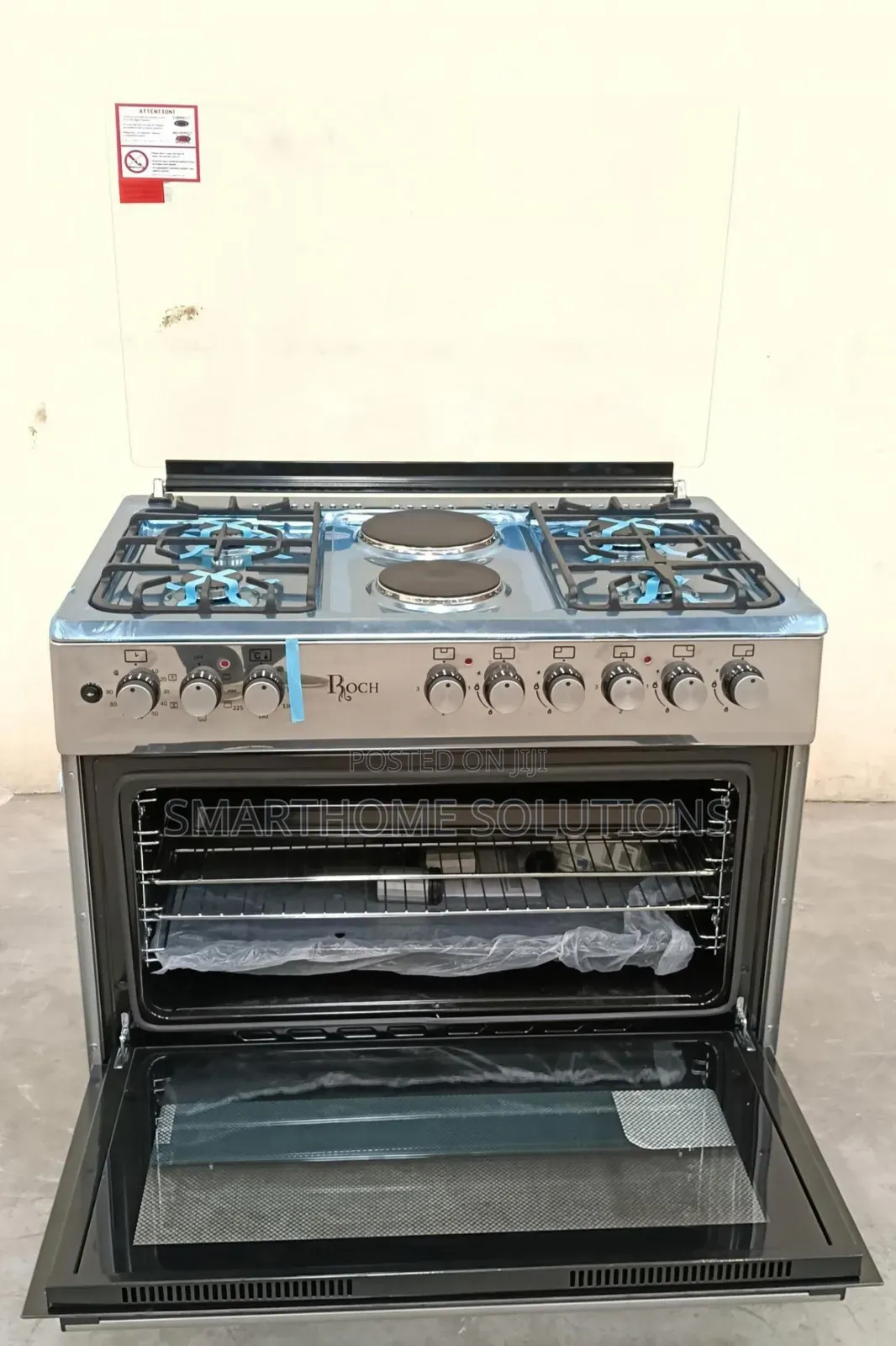 Roch Gas Cooker 90x60 Cm Model - Reck-9042-ss 1. 90x60 Cm