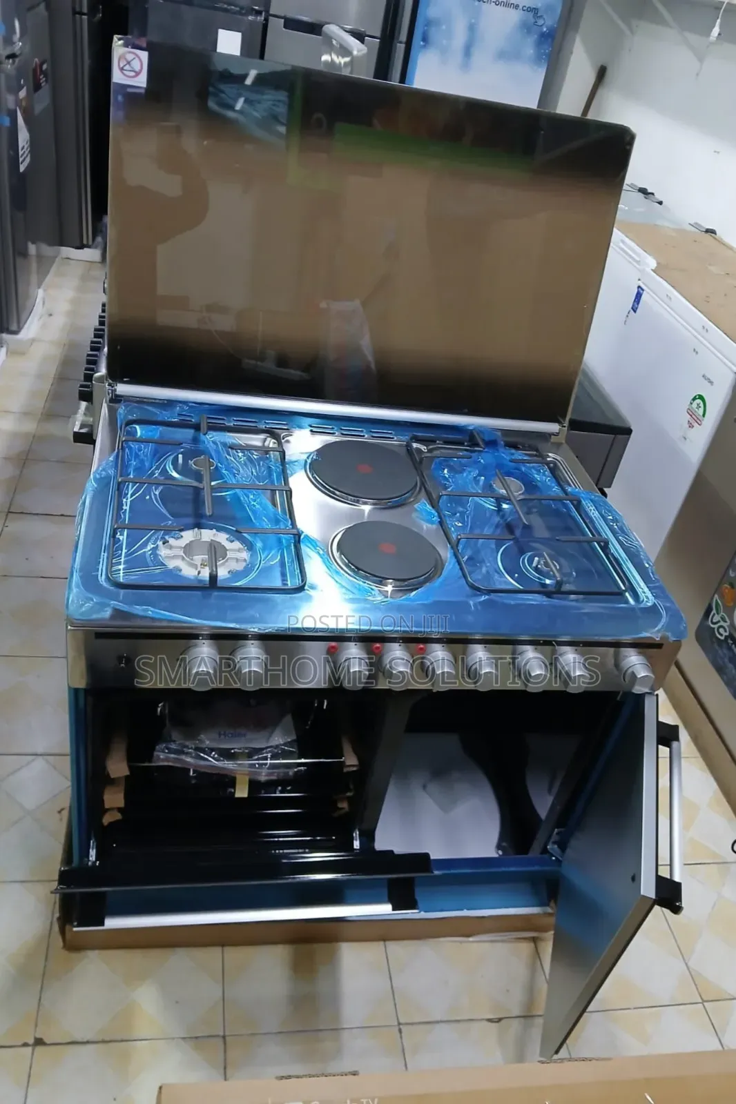 Haier 4g + 2e 60*90 Standing Gas Cooker, Gas Compartment
